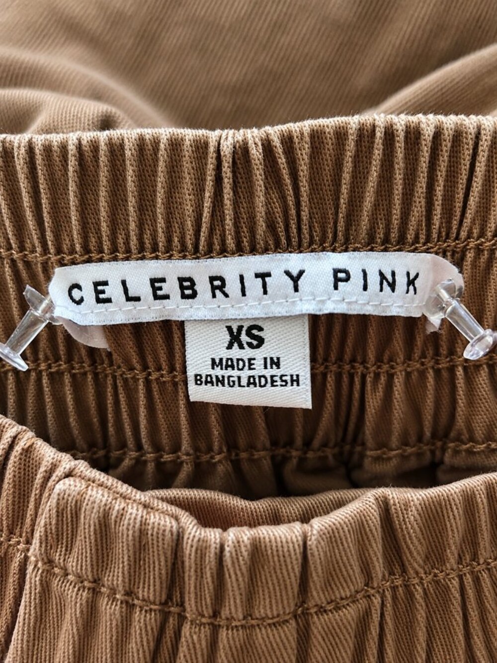 🌺Celebrity Pink Tan Ribbed Cargo Pants🌺 - Picture 3 of 3